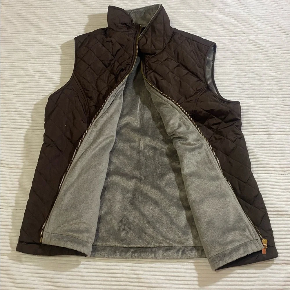 Laura Scott Fleece Puffer Vest - Picture 2 of 2